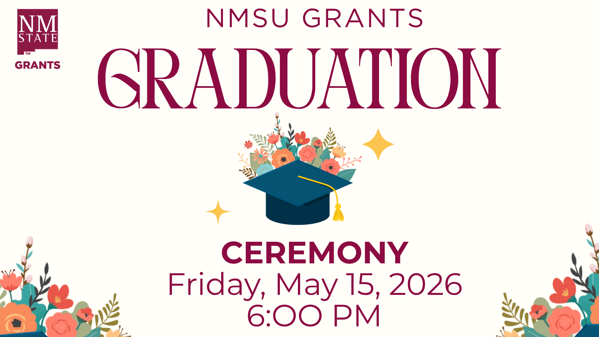 Graduation 2026 May 15th at 6pm